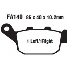 Колодки тормозные дисковые EBC FA140