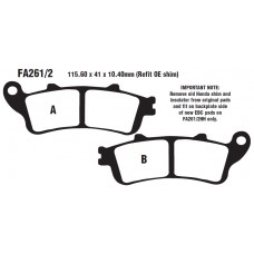 Колодки тормозные дисковые EBC FA261/2HH