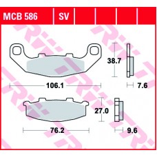 Колодки дискові гальмові LUCAS MCB586