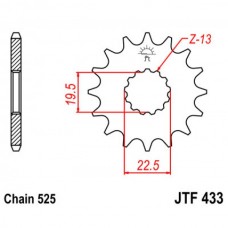 Звезда ведущая JTF433 JT Sprockets"